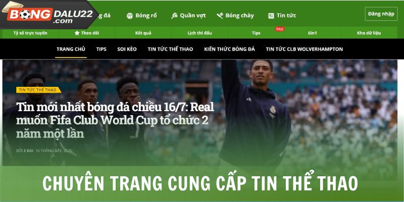 Chuyên trang cung cấp tin thể thao